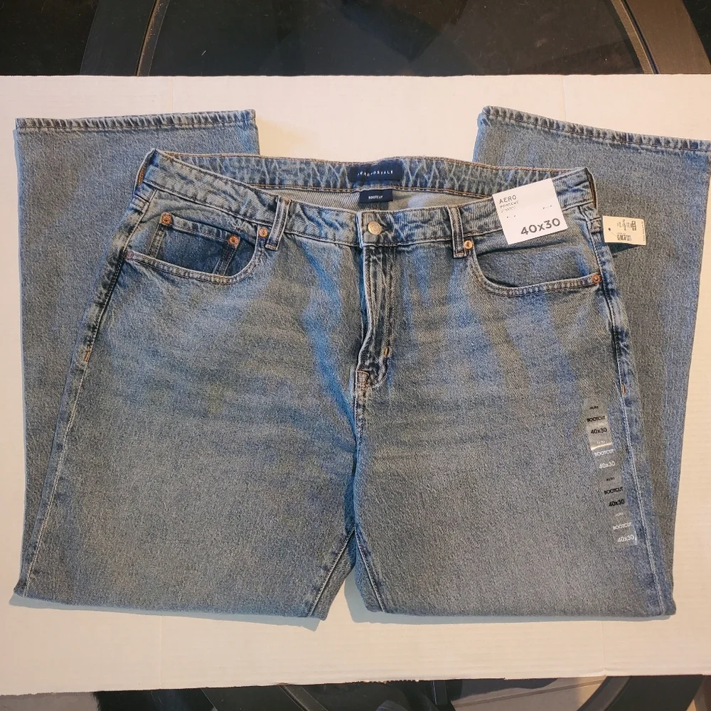 Men's Aeropostale Denim Jeans - 40x30 - Bootcut - Stretch - New With Tags